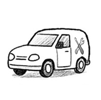 Commercial Van Icon QB