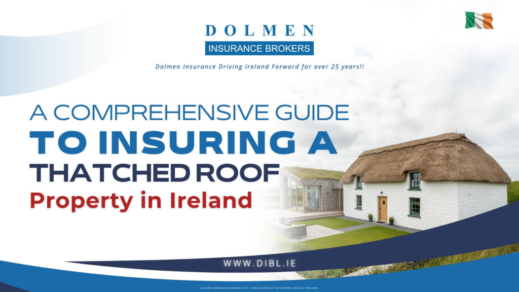 Picture of a thatched cottage in ireland with deep retro fit and side extension - The Complete Guide to Insuring Your Thatched Roof in Ireland advertising