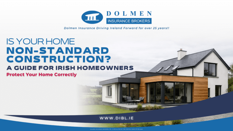 text says "Is Your Home Non-Standard Construction, A Guide for Irish Homeowners"