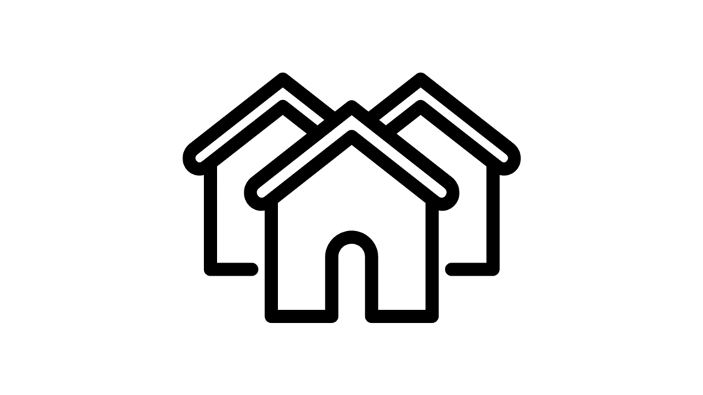 icon of three houses
